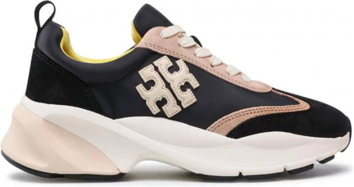 TORY BURCH Stijlvolle sneakers voor de modebewuste vrouw Zwart Dames