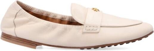 TORY BURCH Suede Loafers Beige Dames