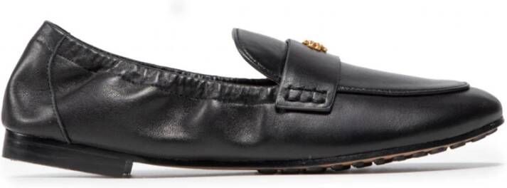 TORY BURCH Suede Loafers Black Dames