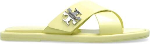 Tory Burch T Lock cross slide sandalen