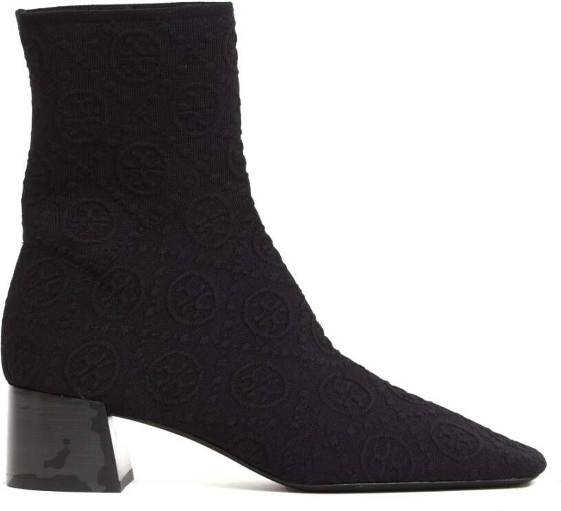 Tory Burch T Monogram Stretch Ankle Boot