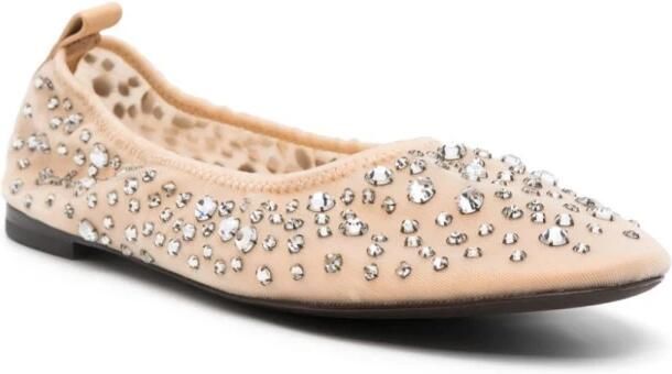 Tory Burch Ballerina met kristallen - Foto 2