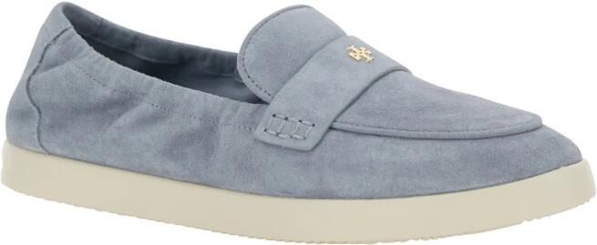 TORY BURCH Ballet Sport Loafers Leather Blue in blauw