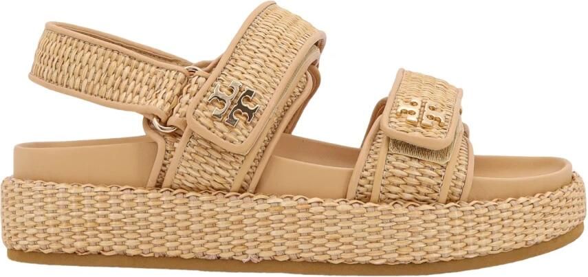 Tory Burch Beige Sport Sandalen voor Vrouwen