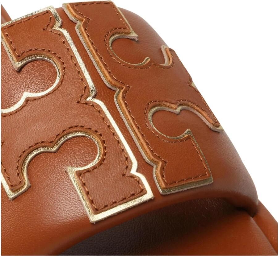 Tory Burch Bruine Sandalen met Logo in Reliëf - Foto 2