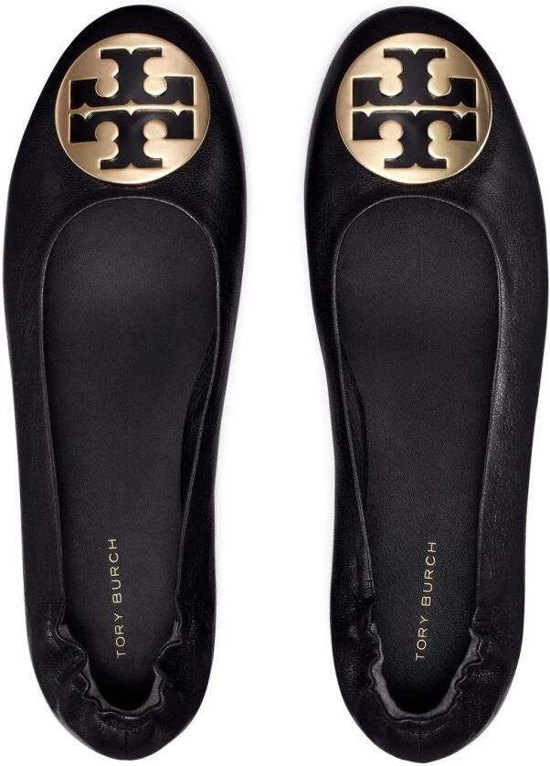 TORY BURCH Claire Ballet Ballerinas in Perfect Black Gold Black Dames - Foto 4