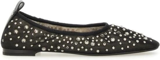 Tory Burch Ballerina`s met strass-mesh en leren details