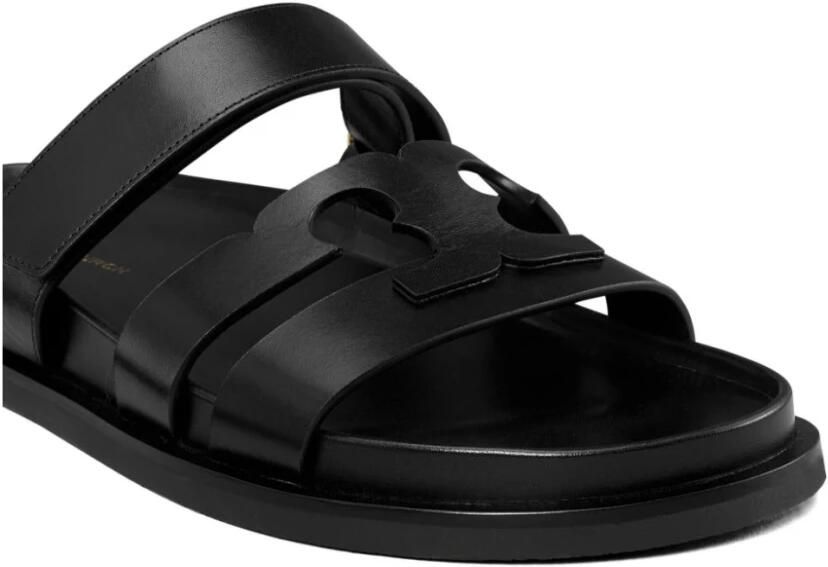 TORY BURCH Zwarte Leren Sandalen Elegant Chic Look Black Dames - Foto 2