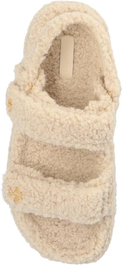 TORY BURCH Shearling Sport Sandalen in Beige Dames
