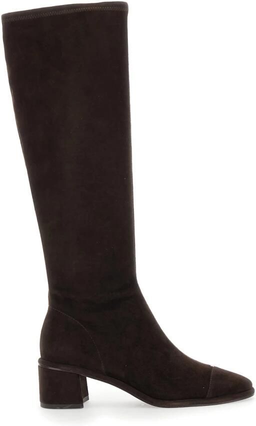 Tory Burch Kniehoge Suède Laarzen met Blokhak