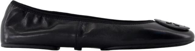 Tory Burch Leren Ballerina Flats met Logo Detail