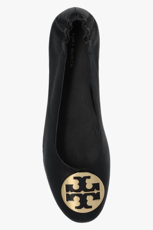 TORY BURCH Zwart Goud Ballerina's Elegant Platte Schoenen Black Dames