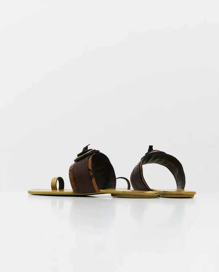 Tory Burch Leren Slippers met Groene Zool - Foto 2