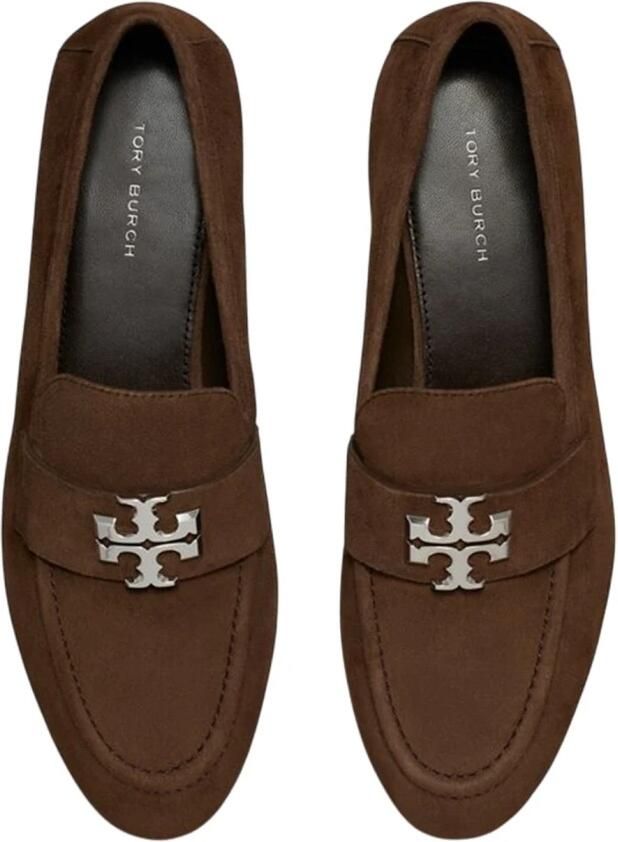 Tory Burch Logo-plaque Suede Loafers - Foto 2