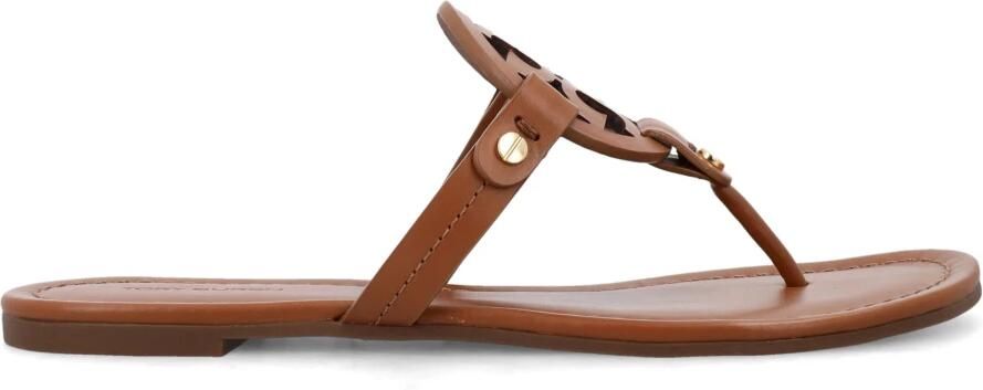 TORY BURCH Bruine Leren Instap Sandalen Brown Dames - Foto 3