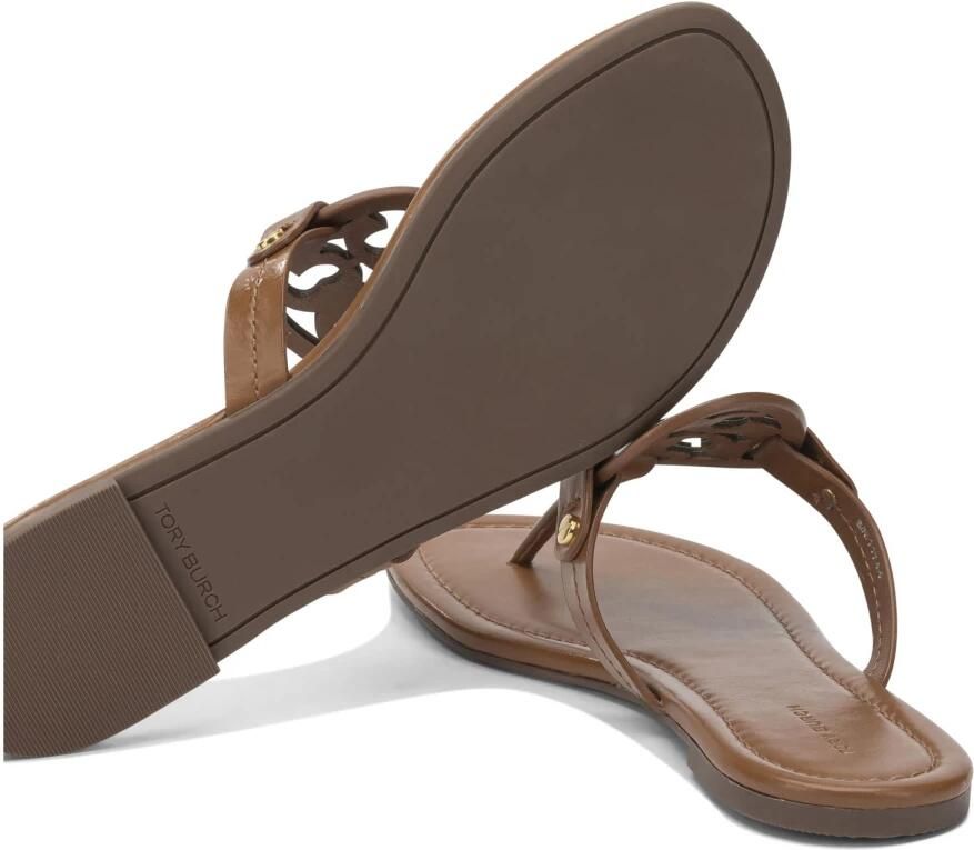 TORY BURCH Bruine Leren Instap Sandalen Brown Dames - Foto 2