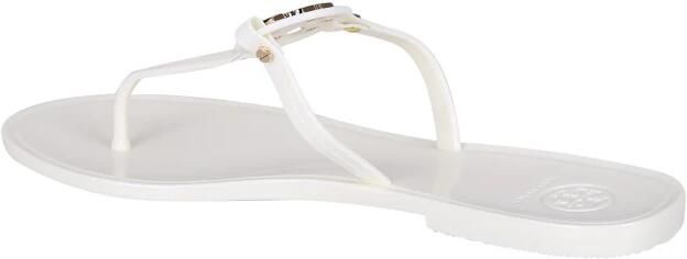 TORY BURCH Iconische Goudkleurige Double T Rubberen Slippers White Dames - Foto 3