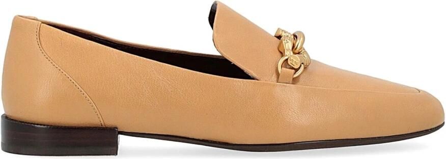 TORY BURCH Jessa Loafers Leren Schoenen Beige Dames - Foto 2
