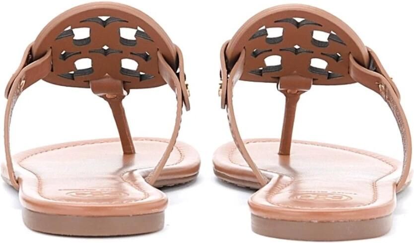 Tory Burch Zachte Bruin Leren Casual Sandalen - Foto 3