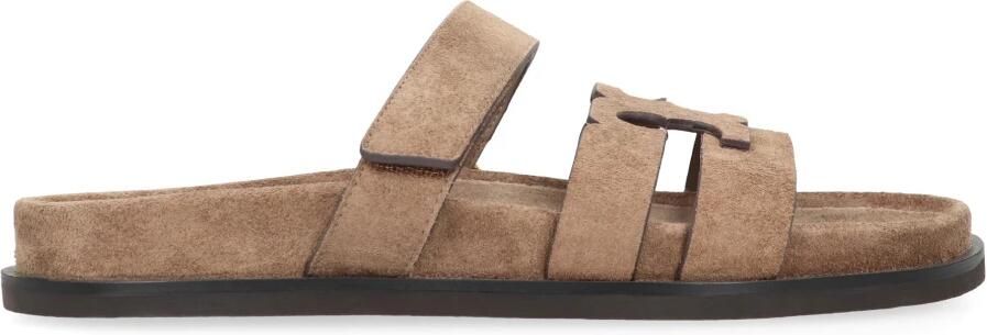 TORY BURCH Bruine Suède Slider Sandalen Brown Dames - Foto 2
