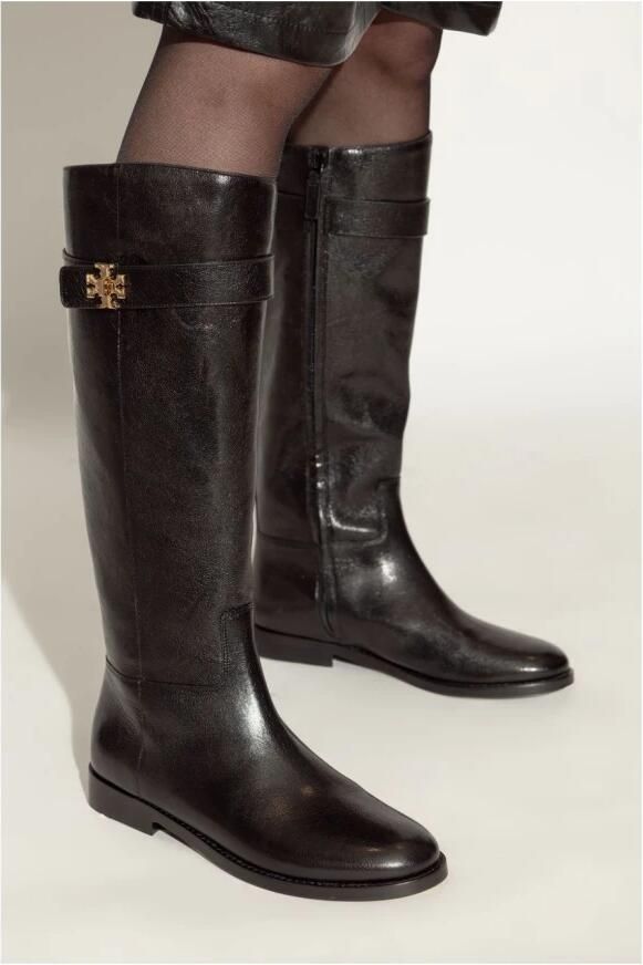 TORY BURCH Zwarte Rijlaars met T-Lock Black Dames - Foto 5