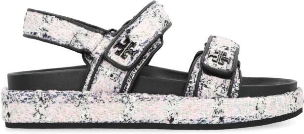 Tory Burch Tweed Platform Sandalen