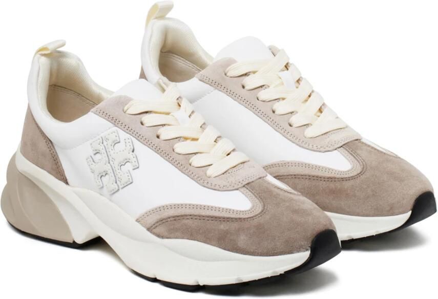 TORY BURCH Witte Sneakers metylon Suède en Leren Bovenwerk White Dames - Foto 3