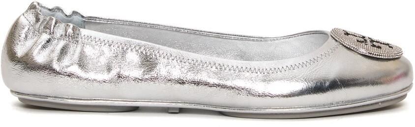 Tory Burch Zilveren Ballerina Schoenen Elegant Chic Design