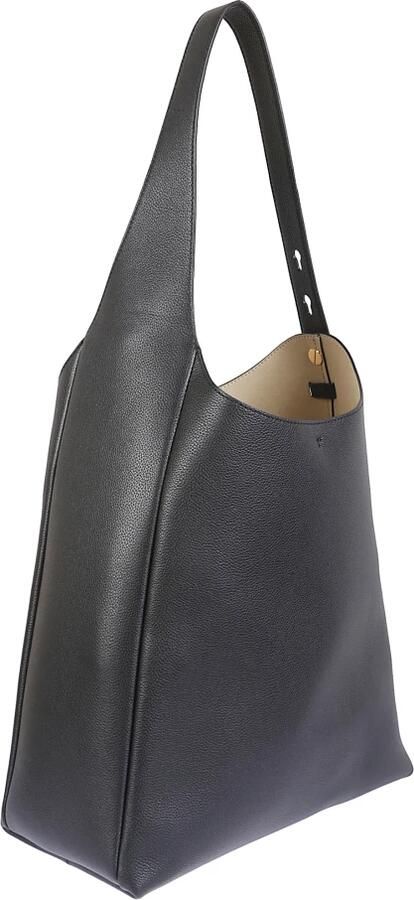 Tory Burch Zwarte leren boodschappentas met verstelbare schouderband - Foto 2