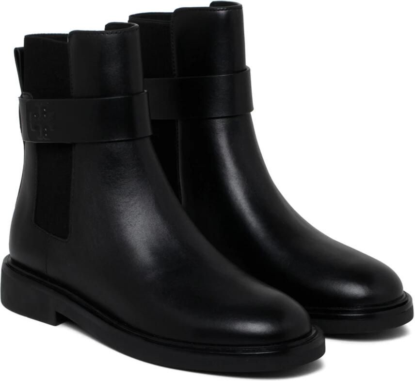 TORY BURCH Klassieke Leren Chelsea Laarzen Black Dames