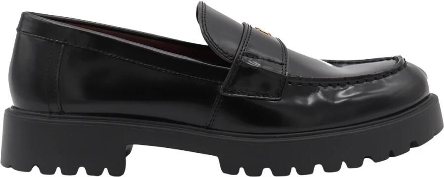 Tory Burch Zwarte Leren Loafers
