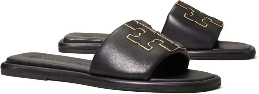 TORY BURCH Double T Sport Slide Dames zomer sliders Zwart - Foto 3