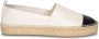 TORY BURCH Cap Toe Espadrilles Leather White in wit - Thumbnail 1