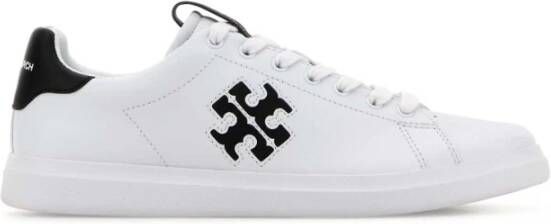 TORY BURCH Witte Nappa Leren Court Sneakers White Dames