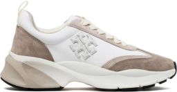 TORY BURCH Witte Sneakers metylon Suède en Leren Bovenwerk White Dames