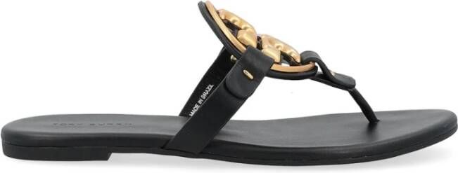 TORY BURCH Zacht Zwart Metalen Miller Black Dames