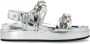 Tory Burch Zilveren Sandalen met Kristallen Versiering - Thumbnail 1