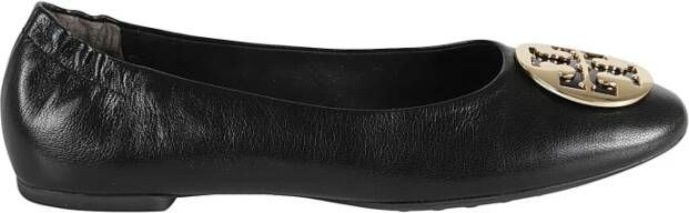 TORY BURCH Zwart Goud Ballerina's Elegant Platte Schoenen Black Dames