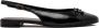 Tory Burch Zwarte leren ballerina`s Elegante enkelband - Thumbnail 1