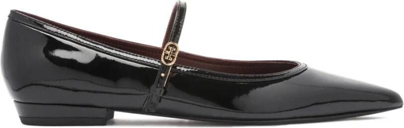 TORY BURCH Dubbele T-gesp Mary Jane Balletschoenen Black Dames