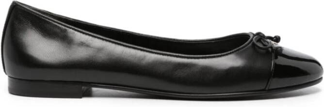 TORY BURCH Zwarte Cap-Toe Ballet Flats Zwart Dames