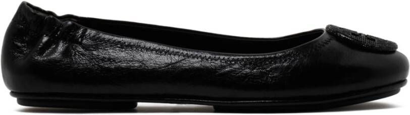 Tory Burch Zwarte Kristallen Ballerina Schoenen