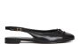 Tory Burch Zwarte leren ballerina`s Elegante enkelband - Thumbnail 3