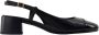 TORY BURCH Platte Cap-Toe Slingback Schoenen Black Dames - Thumbnail 9