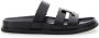 TORY BURCH Zwarte Leren Sandalen Elegant Chic Look Black Dames - Thumbnail 17
