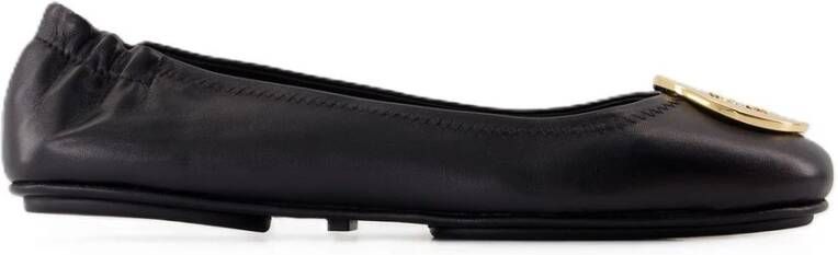 TORY BURCH Ballerinas Minnie Travel Ballet With Metal Logo in zwart