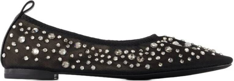 TORY BURCH Ballerina's met glinsterende kristallen Black Dames