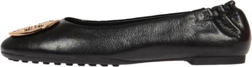 TORY BURCH Zwart Goud Ballerina's Elegant Platte Schoenen Black Dames