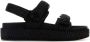 Tory Burch Zwarte Raffia Kira Sandalen - Thumbnail 1