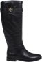 TORY BURCH Zwarte Rijlaars met T-Lock Ontwerp Black Dames - Thumbnail 9
